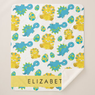 Cobertor Sherpa Padrões De Dinossauros, Dinossauros Bonitos, Seu N