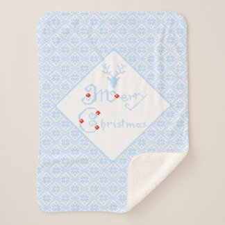 Cobertor Sherpa Padrões Feliz de Natal