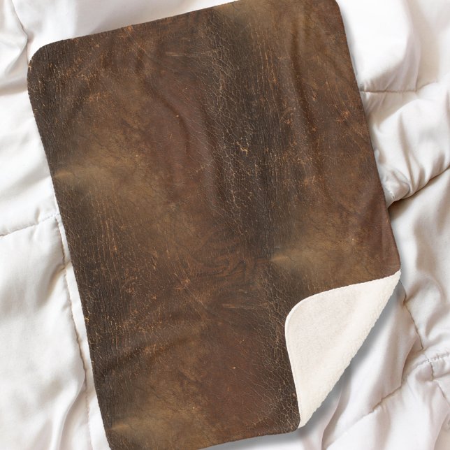 Cobertor Sherpa Padrões sem costura de couro de cochicho (Criador carregado)