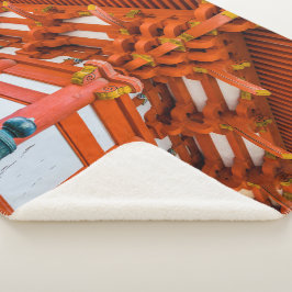 Cobertor Sherpa Pagoda perspectiva ascendente, Miyajima