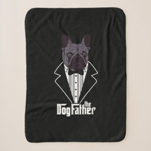 Cobertor Sherpa Pai francês Bulldog francês Papa Gift