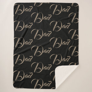 Cobertor Sherpa Pai Padre Monograma Nome Carta Destino