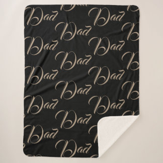 Cobertor Sherpa Pai Padre Monograma Nome Carta Destino