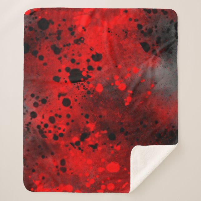 Cobertor Sherpa Paint Splatter (Frente)