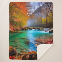 Paisagem do Rio de Outono Tranquilo