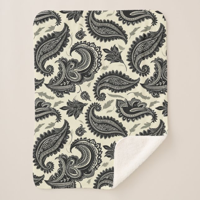 Cobertor Sherpa Paisley Palaces (Frente)