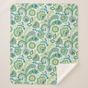 Cobertor Sherpa Paisley Primavera