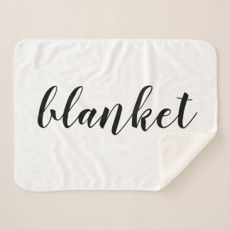Cobertor Sherpa Palavra literal engraçada personalizável
