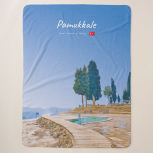 Cobertor Sherpa Pamukkale, Turquia - Piscinas Termais