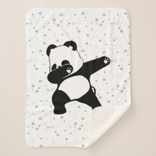 Cobertor Sherpa Panda Dabbing