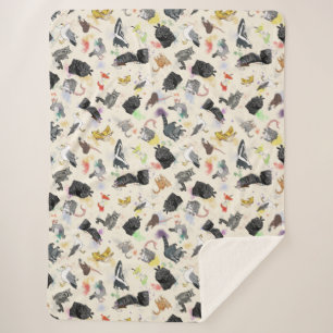 Cobertor Sherpa Panda de lixo e amigos