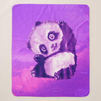 Cobertor Sherpa Panda engraçada
