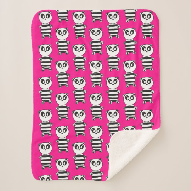 Cobertor Sherpa Panda Kids (Frente)
