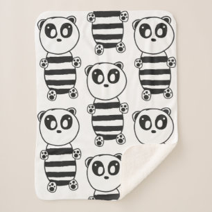 Cobertor Sherpa Panda Kids