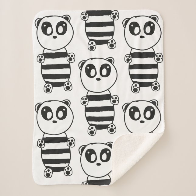 Cobertor Sherpa Panda Kids (Frente)