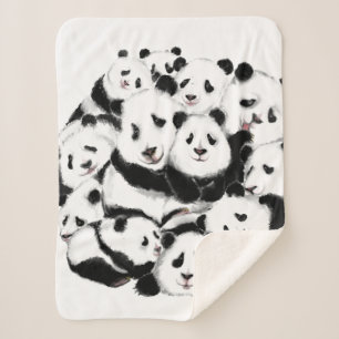 Cobertor Sherpa Pandas - Pandemia - Grandes Abraços - Coleções
