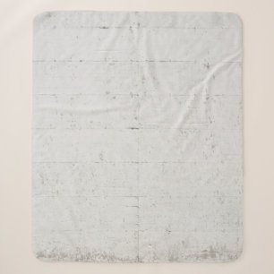Cobertor Sherpa Pano de betão pintado branco