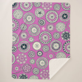 Cobertor Sherpa pântano magenta