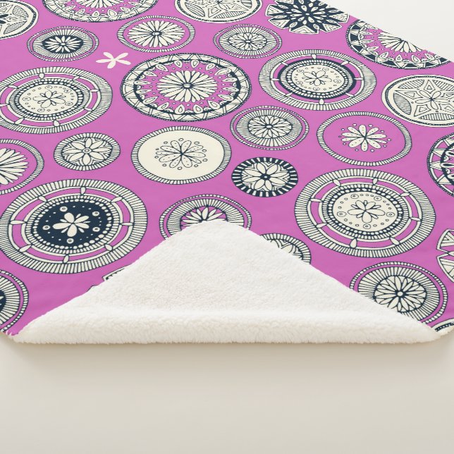 Cobertor Sherpa pântano magenta (3/4)