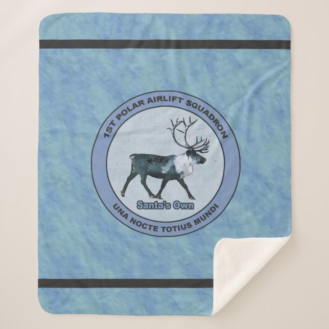 Cobertor Sherpa Papais noeis 1rua de Suspensão de Ar Polar (Frente)