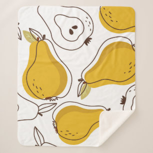 Cobertor Sherpa Papel de parede decorativo das orelhas desenhadas 