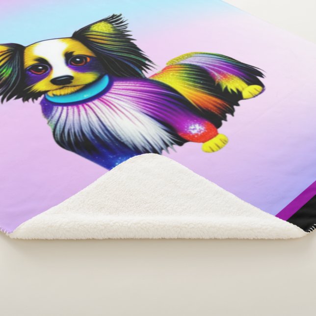 Cobertor Sherpa Papillion Pop Art Pastel (3/4)
