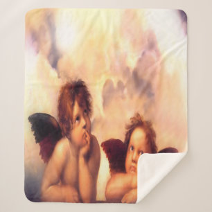 Cobertor Sherpa Par de Anjos Putti