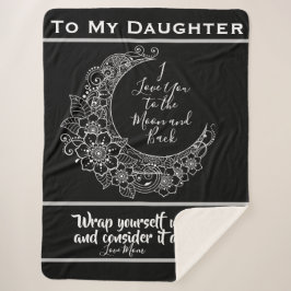 Cobertor Sherpa Para a Lua e para trás