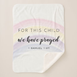 Cobertor Sherpa Para esta criança, nós temos uma menina do arco-ír