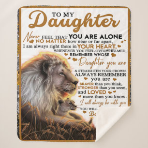 Cobertor Sherpa Para Minha Filha, Presente De Aniversário Da Filh