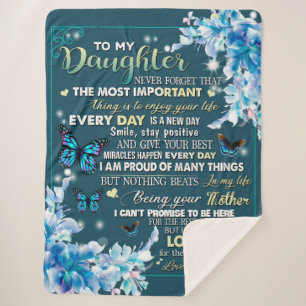 Cobertor Sherpa Para Minha Mãe Presente, Filha E Mãe, Amantes De