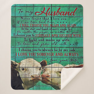 Cobertor Sherpa Para o meu marido | Família Cute Presente