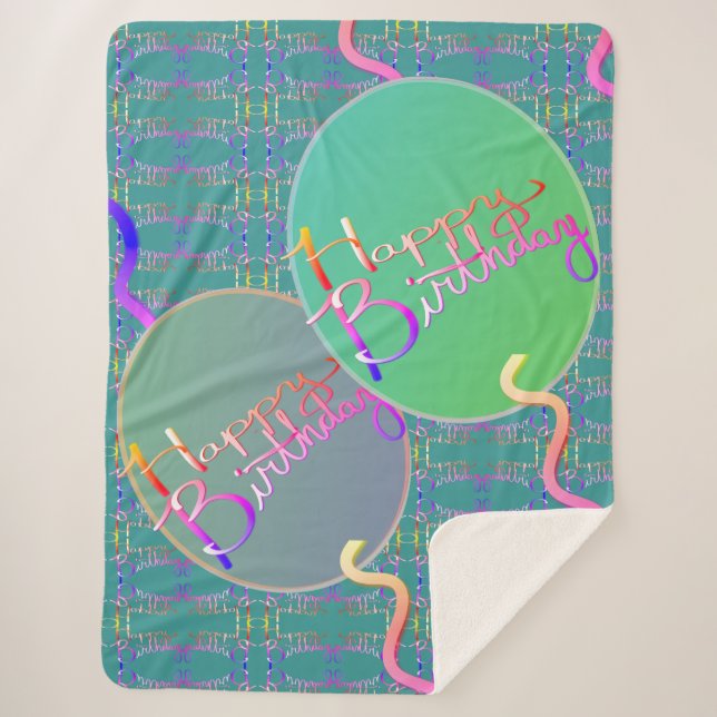 Cobertor Sherpa Parabéns Sherpa Blanket (Frente)