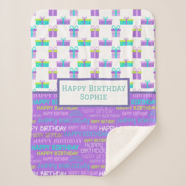 Cobertor Sherpa Parabéns Sherpa Blanket (Frente)