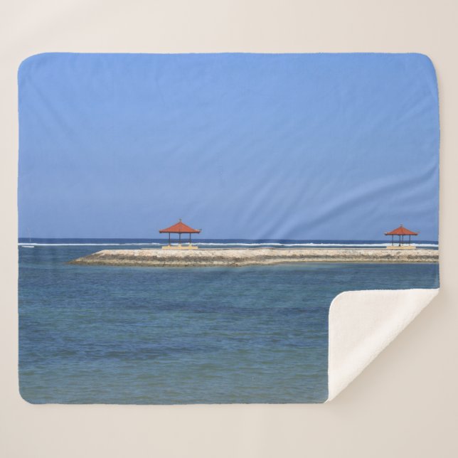 Cobertor Sherpa Paraíso tropical (Frente (Horizontal))