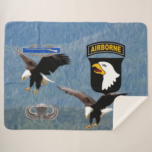 Cobertor Sherpa PARAMILITARES o) f a 101st DIVISÃO (Frente (Horizontal))