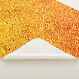 Cobertor Sherpa Parede derituosa com textura amarela e laranja