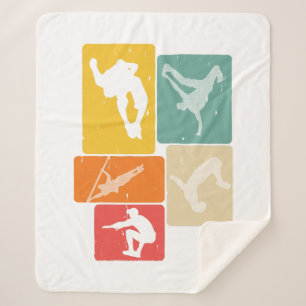 Cobertor Sherpa Parkour Freerunner Traceur Retro Freerunning