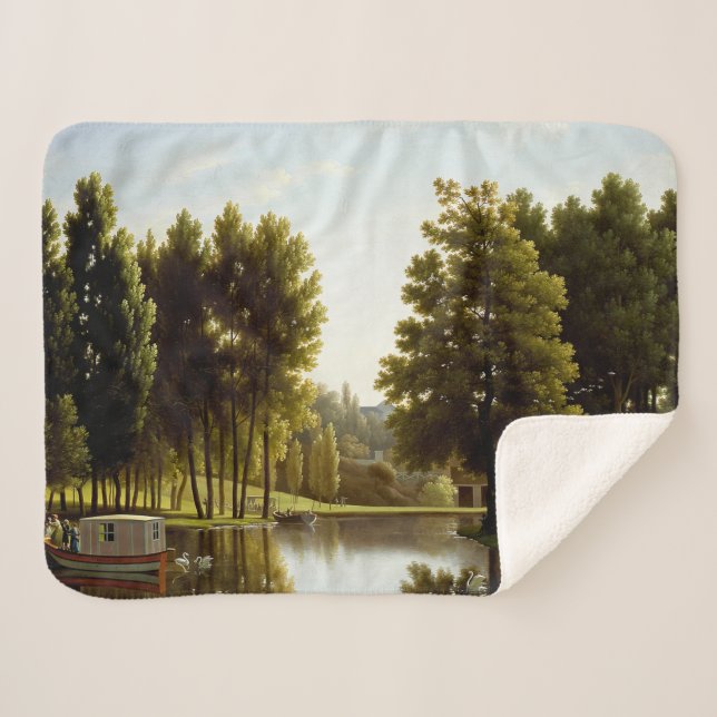 Cobertor Sherpa Parque de Mortefontaine (por Bidaud) (Frente (Horizontal))