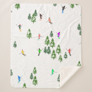 Cobertor Sherpa Partido Freeride Alpino Skiers Skiing