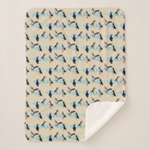 Cobertor Sherpa Partido Puffin Sherpa Blanket (Creme)