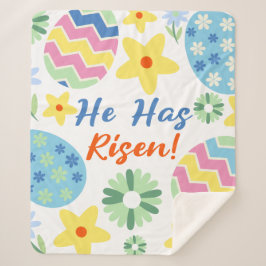 Cobertor Sherpa Páscoa Que Ele Riscou