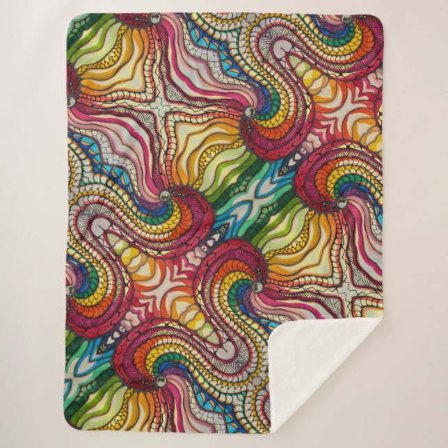 Cobertor Sherpa Pássaro do Orgulho 2025 (Frente)