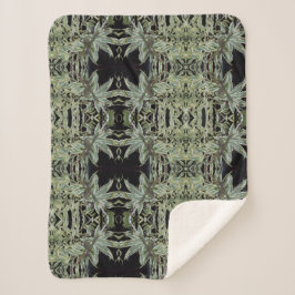 Cobertor Sherpa pássaro do zumbido em um ninho