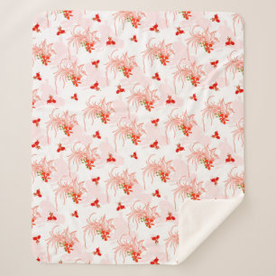 Cobertor Sherpa Pássaro Phoenix E Flor Phoenix Sem Olho