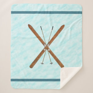 Cobertor Sherpa Pássaros E Polos Na Neve