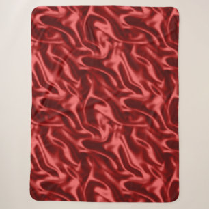Cobertor Sherpa Passion Red Romantic Faux Satin