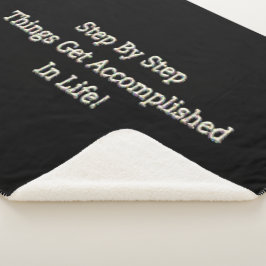 Cobertor Sherpa "Passo a Passo" Design. Comprar Agora