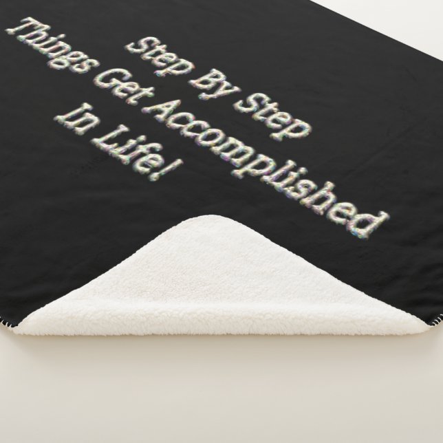 Cobertor Sherpa "Passo a Passo" Design. Comprar Agora (3/4)