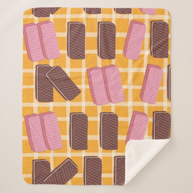 Cobertor Sherpa Pastas Aromatizadas Sem Costura (Frente)